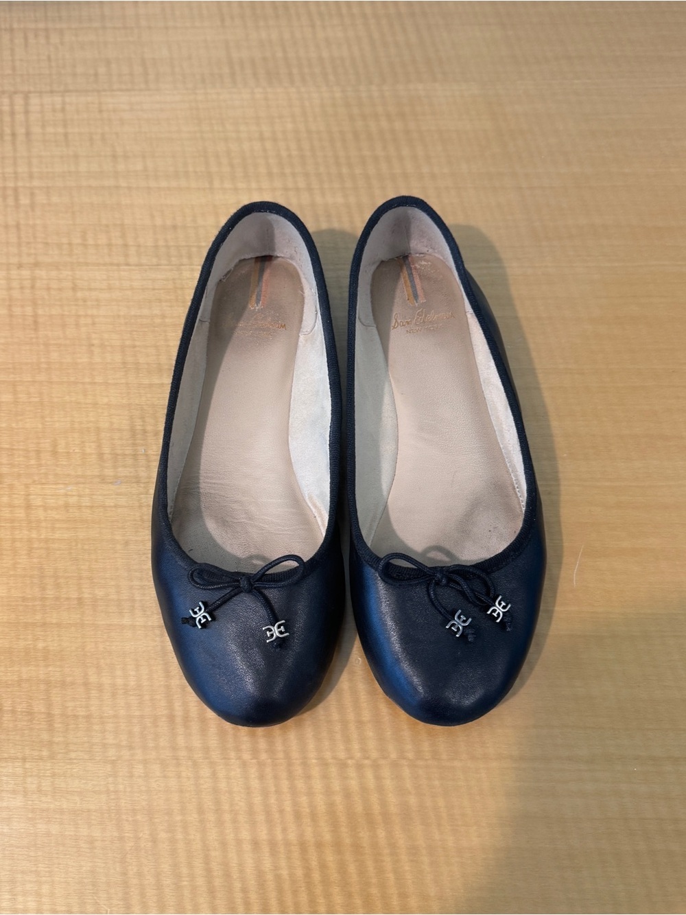 Sam Edelman Women’s Black Felicia Ballet Flats with Bow